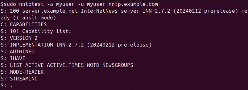 nntptest Command in Linux1