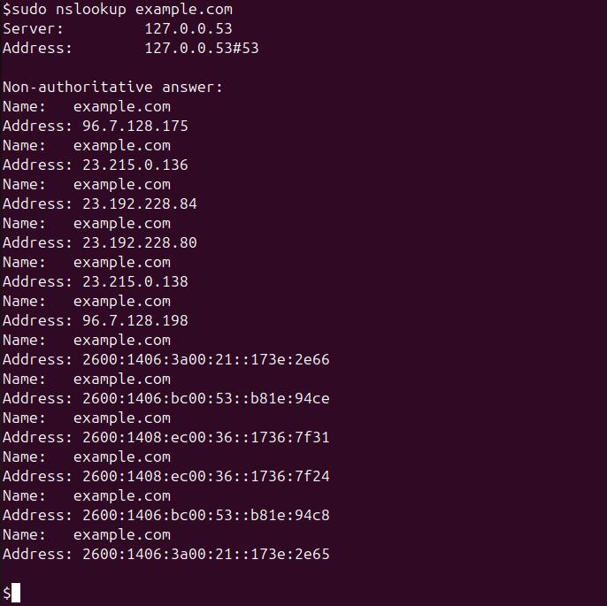 nslookup Command in Linux1