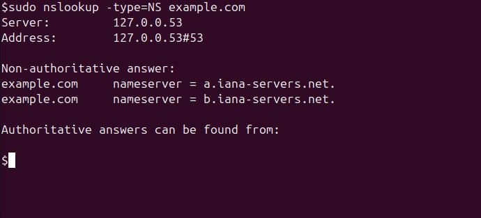 nslookup Command in Linux4