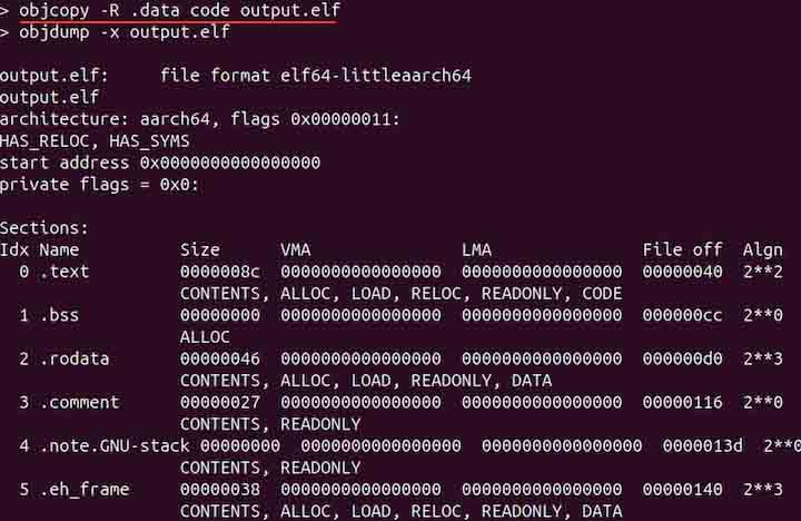 objcopy Command in Linux4