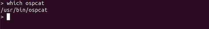 ospcat Command in Linux2