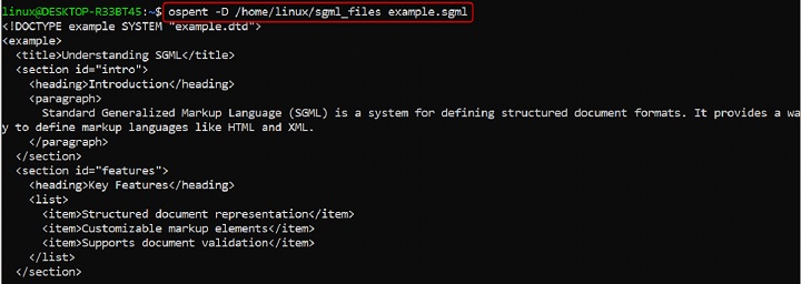 ospent Command in Linux3