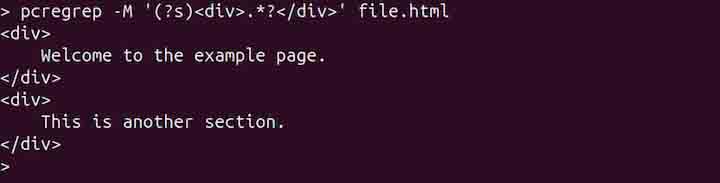 pcregrep Command in Linux7