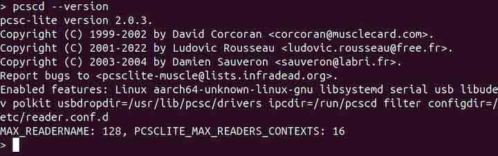 pcscd Command Installation