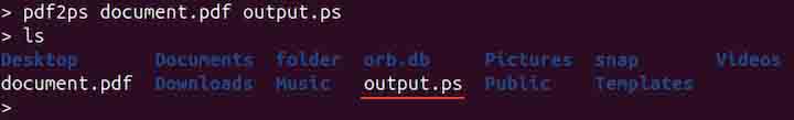 pdf2ps Command in Linux2