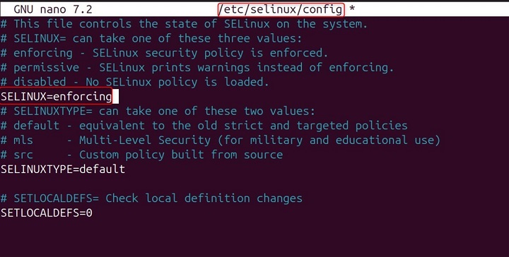 Permanent Changes to SELinux Mode