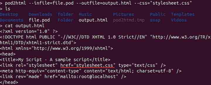 pod2html Command in Linux4