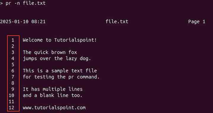 pr Command in Linux5