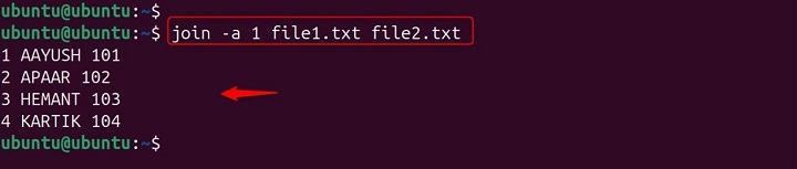Print unmatched lines from file1