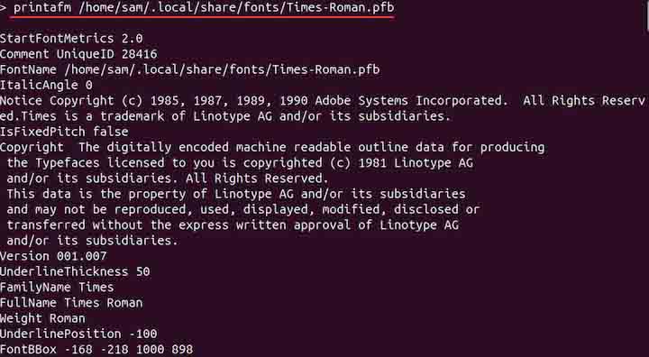 printafm Command in Linux2