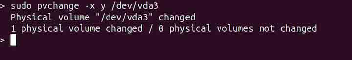 pvchange Command in Linux1
