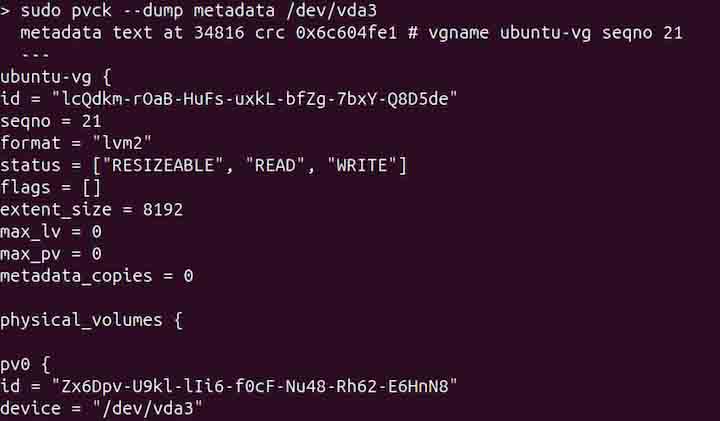 pvck Command in Linux3
