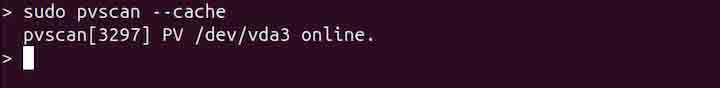 pvscan Command in Linux3