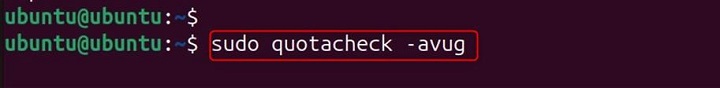 quotacheck Command in Linux11
