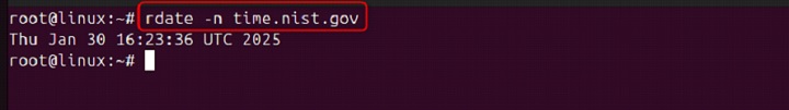 rdate Command in Linux5