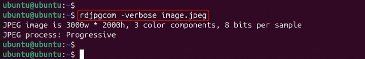 rdjpgcom Command in Linux2