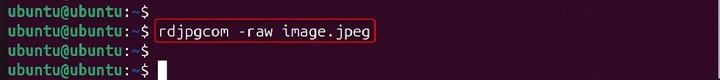 rdjpgcom Command in Linux6