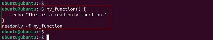 readonly Command in Linux5
