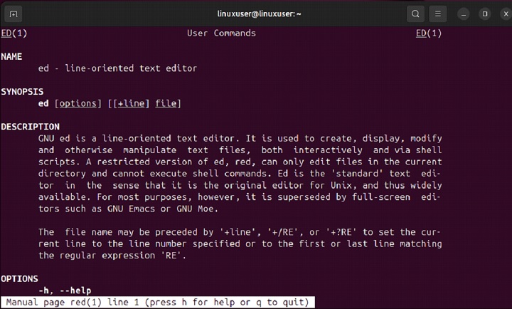 red Command in Linux1