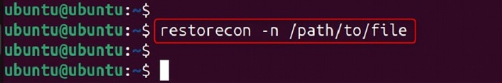 restorecon Command in Linux5