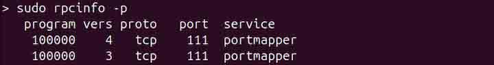 Running portmap in Verbose Mode 2
