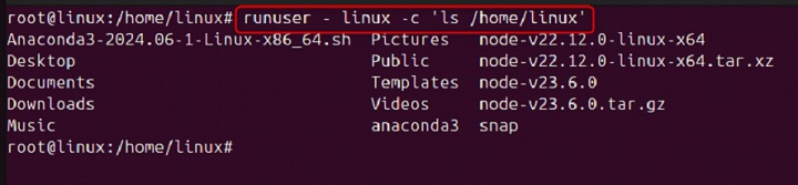 runuser Command in Linux1