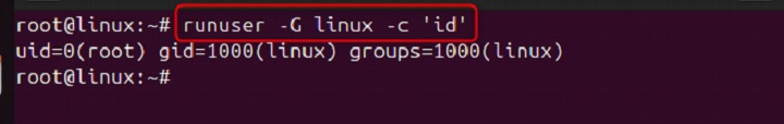 runuser Command in Linux5