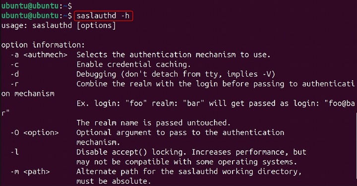 saslauthd Command in Linux8