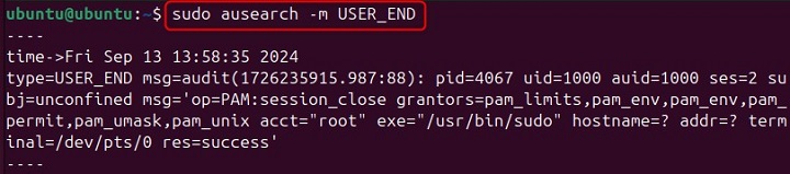 Searching for All Login Events Using ausearch