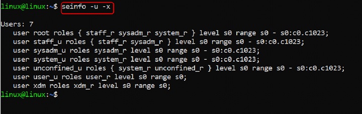 seinfo Command in Linux8