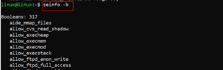 seinfo Command in Linux9