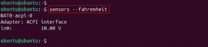 Sensors Command in Linux5