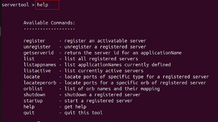 servertool Command in Linux5
