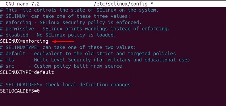 sestatus Command in Linux5