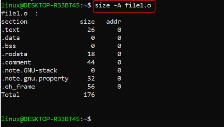 size Command in Linux3