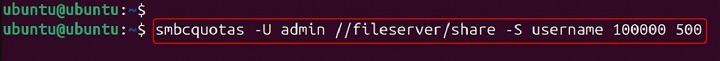 smbcquotas Command in Linux3