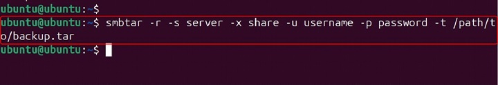 smbtar Command in Linux2