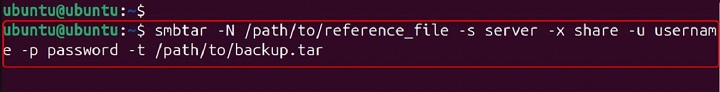 smbtar Command in Linux5