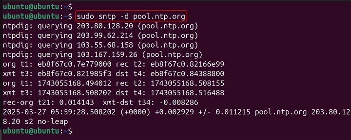 sntp Command in Linux11