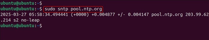 sntp Command in Linux9