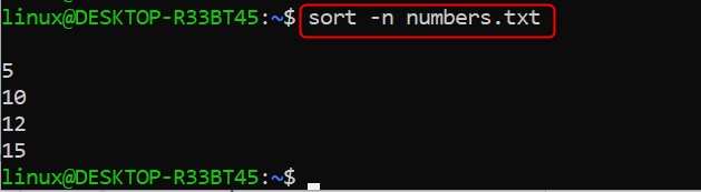 sort Command in Linux5