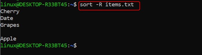 sort Command in Linux7