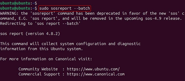 sosreport Command in Linux15