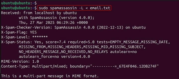 SpamAssassin Command in Linux11