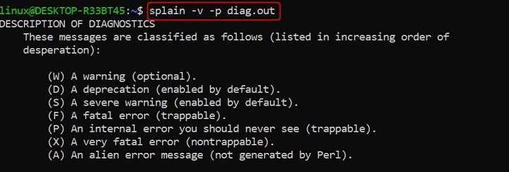 splain Command in Linux4