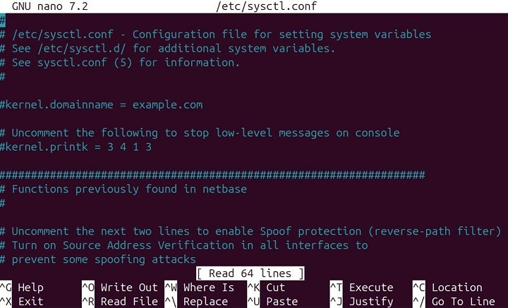sysctl Command in Linux7