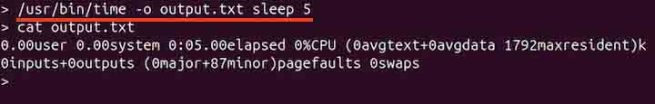 time Command in Linux6