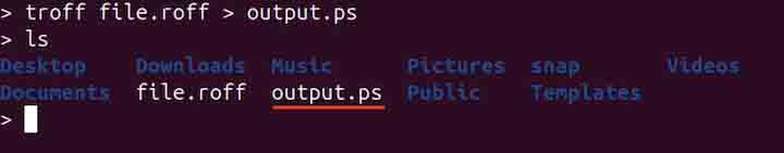 troff Command in Linux6