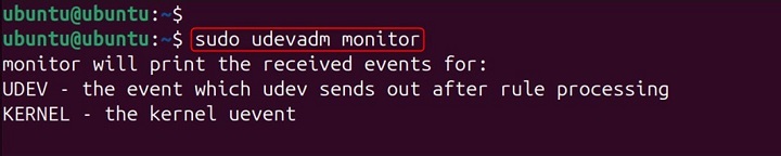 udevmonitor Command in Linux5