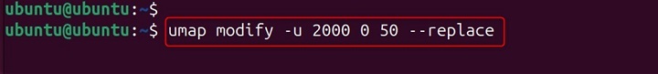 umap Command in Linux2